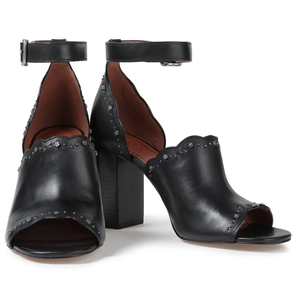 Coach Marnie Block Heel With Tea Rose Studs - Picture 2 of 13